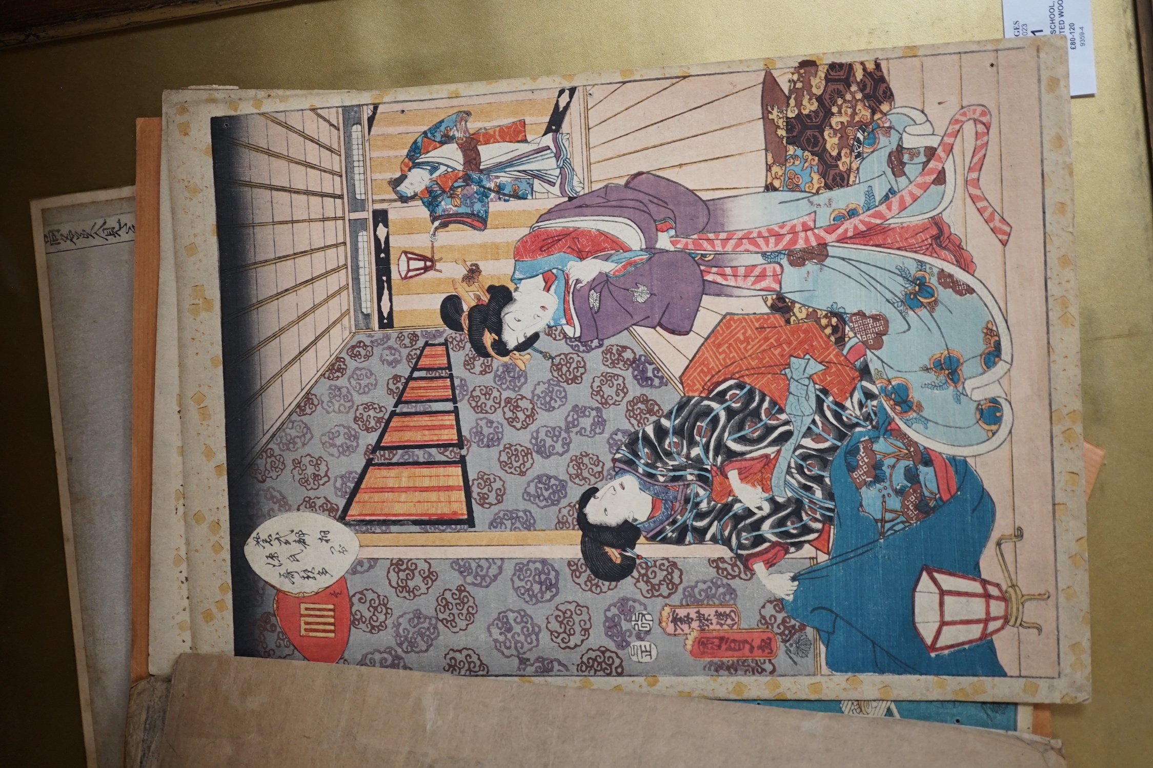 Japanese School, four assorted woodblock prints including Koryusai and Hiroshige, largest 39 x 25cm, four unframed